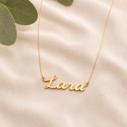 Colar Nome com em Ouro 18K